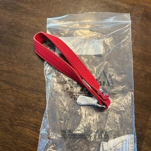 Thirty One Red Leather Wrist Strap